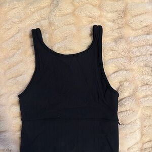 lululemon athletica Black Ribbed Tank Top